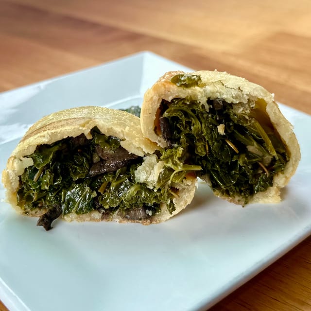 GF/Vegan Mushroom & Kale (Available Through Tues 6/30 - Sat. 8/1).