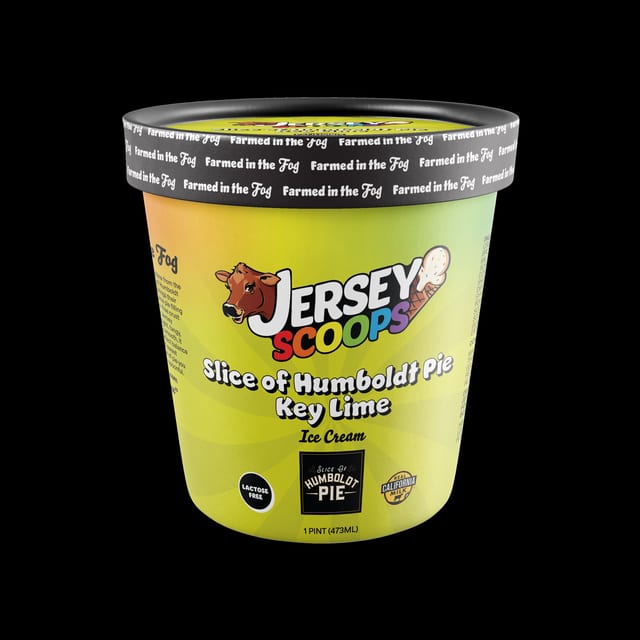 Pint of Jersey Scoops - Key Lime Ice Cream.