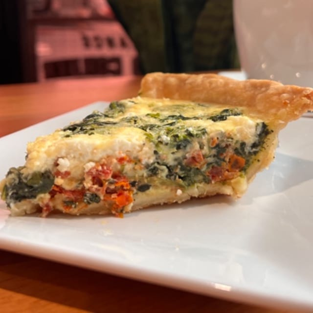 Sun-Dried Tomato Quiche - Slice.