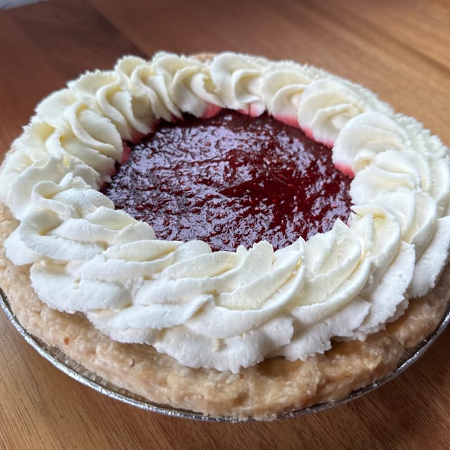 Lemon Raspberry Pie - Whole.