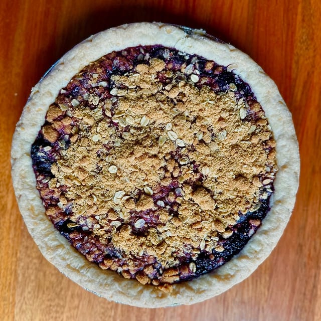 Peach & Blueberry Crumble - 9" Whole (Avail Through Sat 8/29).
